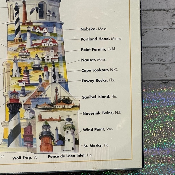 Great American Puzzle Factory 9800 Lighthouses USA Jigsaw Over 600+ PC SEALED - Picture 13 of 16